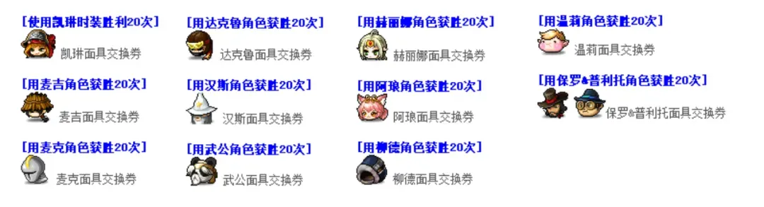 冒险岛战斗吧传说归来活动点装一览​