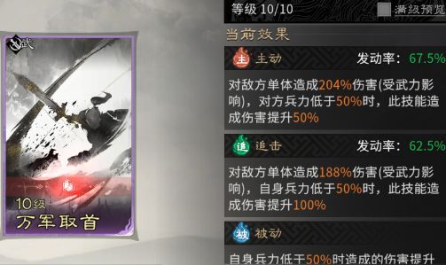 《三国：天下归心》背水断桥队成员推荐