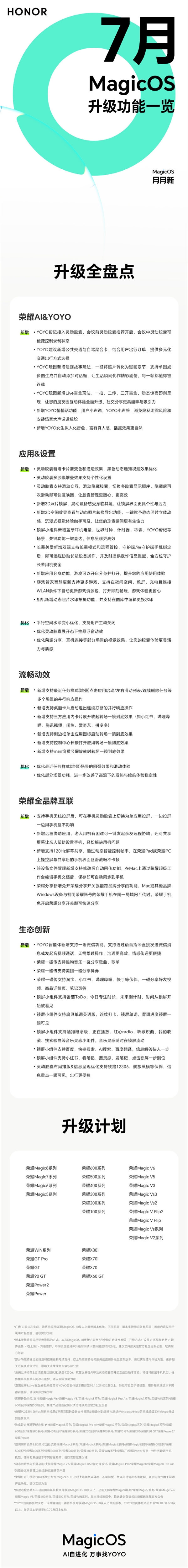 荣耀MagicOS 10 7月更新首批推送:动效更丝滑 还能远程帮长辈用手机 荣耀MagicOS 10 7月更新首批推送:动效更丝滑 还能远程帮长辈用手机
