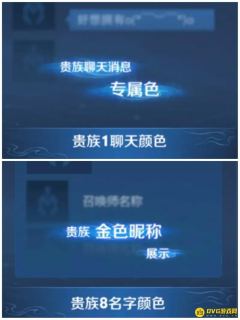 王者荣耀贵族几级变金色-贵族等级金色字体详解