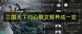 三国天下归心蔡文姬养成全攻略  
三国天下归心蔡文姬培养技巧详解